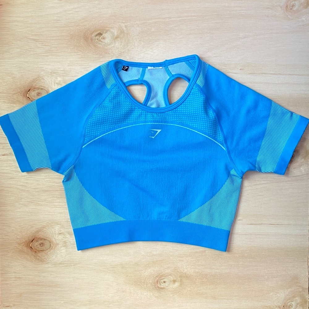 Gymshark Vibrant Blue Crop Top